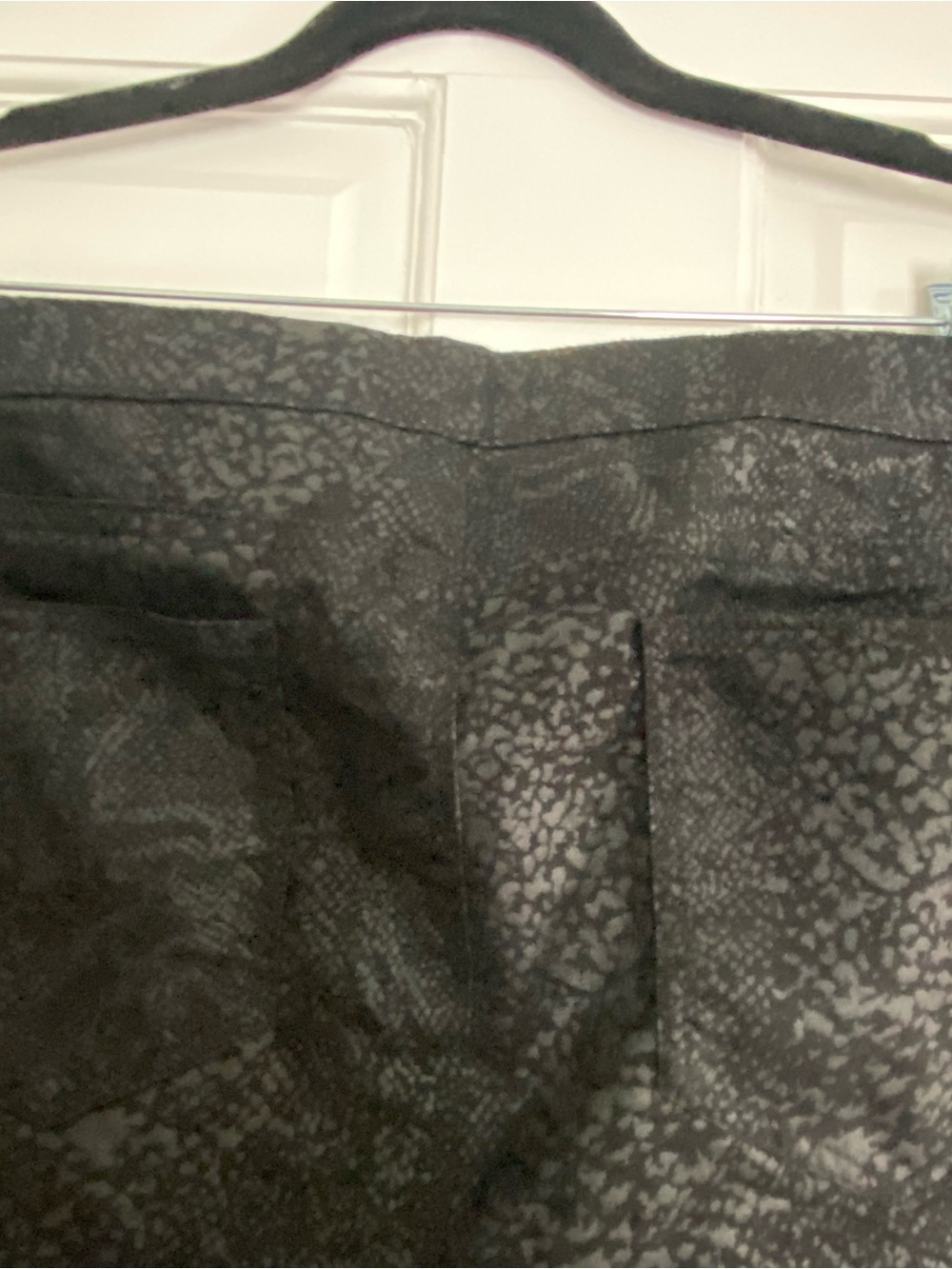 Women’s Dark Gray Patterned Dress Pants